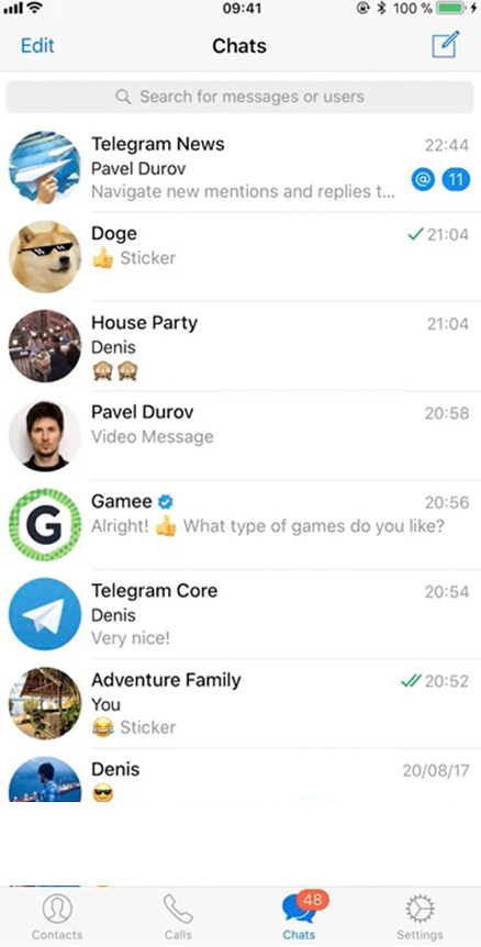 Application pour pirater les groupes et canaux Telegram