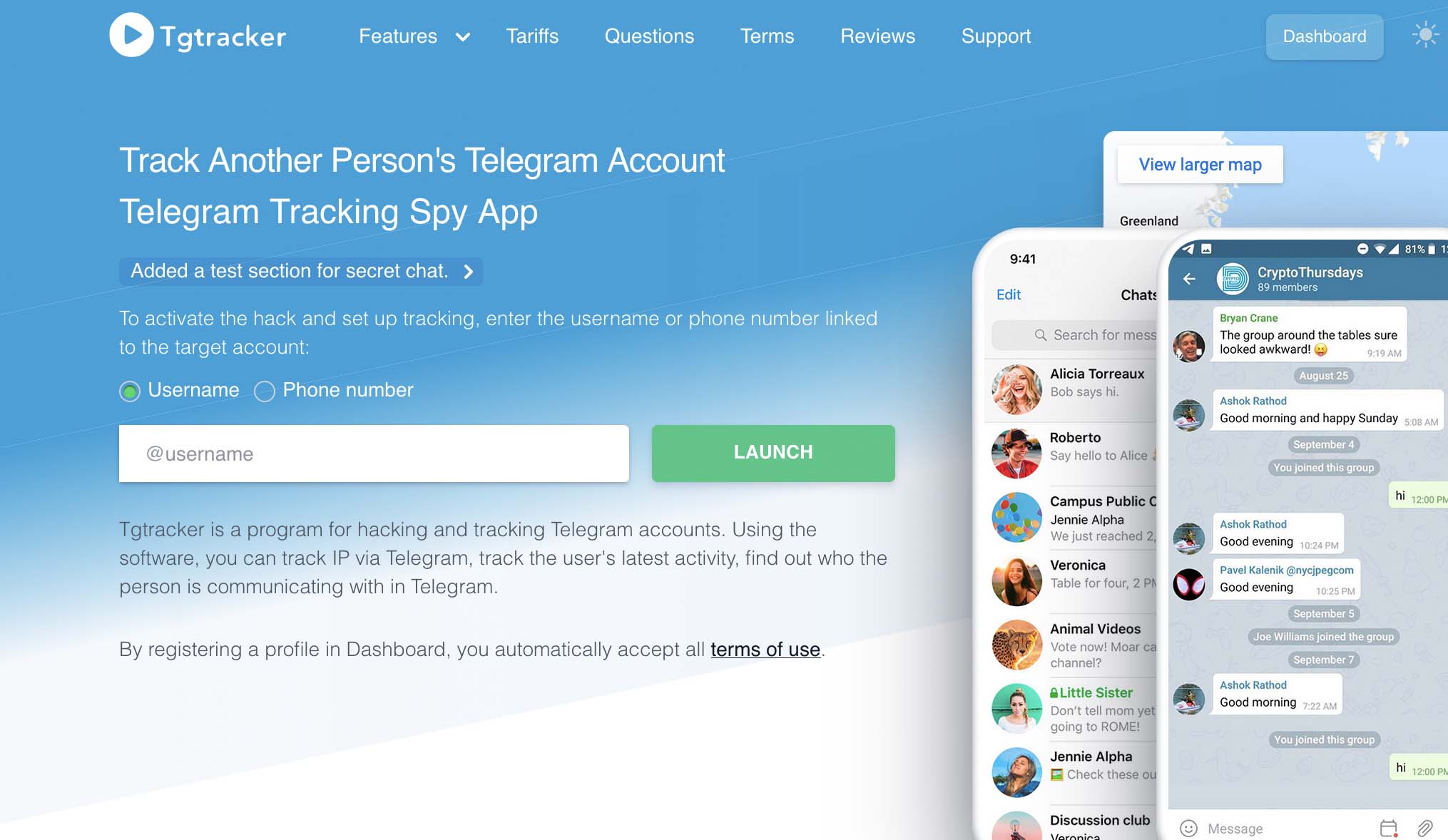 Intercepter et écouter une discussion secrète sur Telegram avec Tgtracker